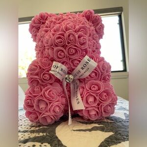 Foam roses teddy bear.